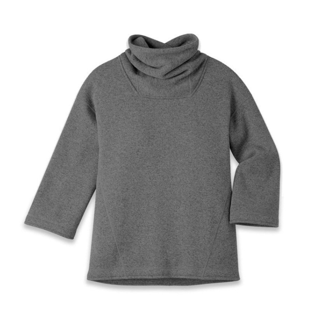 Stio Sweetwater Fleece Funnel Neck Sweatshirt XL Gray Cozy Pullover